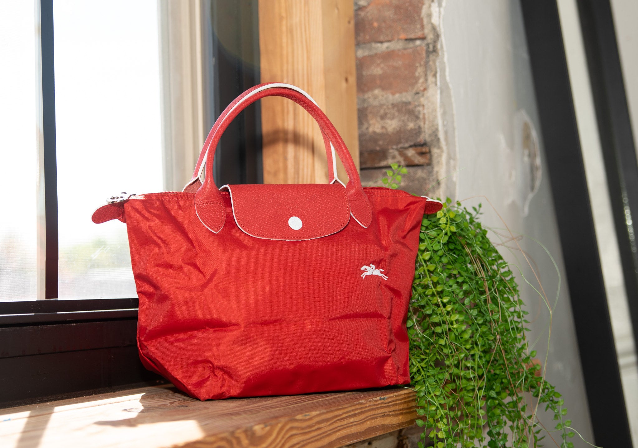 LONGCHAMP Le Pliage Small Red Tote bag | TWICE LUXE re-sale